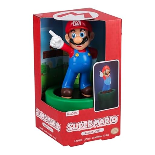 Paladone Lámpara Figura Super Mario - Lámpara Oficial Nintendo, Decoración para Oficina o Hogar, Funciona a Pilas | Ya disponible en tu tienda friki favorita! En mundofriki.es!