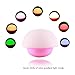 Touch Sensor Night Light for Baby MECO Mushroom Design Color Changing LED Nightlight Touch Sensitive Multicolor Bedside Tumbler Lamp for Kids Bedroom (Pink)