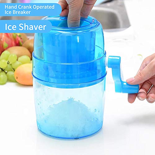 KKmoon Cortador de gelo, máquina de gelo raspado, quebra-gelo operado por manivela, triturador de ge