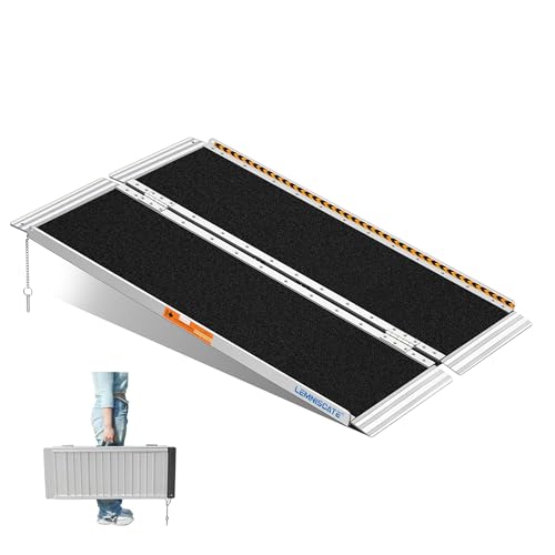LEMNISCATE 122 cm Rollstuhlrampe Aluminium Faltbar