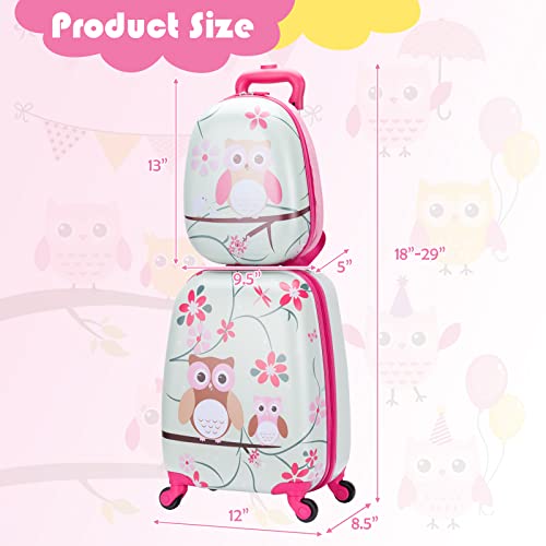 Goplus Kids Luggage Set for Boys and Girls Travel