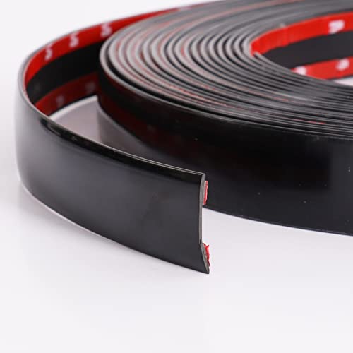 Black Automotive Trim Molding 1-3/16"(30Mm) Wide - 16Foot Car/Truck/Rv Side Body Trim Strip(Self Adhesive) For Door Window Bumper Scratch-Proof #TOP2