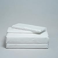 Vista 26 de Atelier Juego de sábanas de 4 piezas, 100% algodón de lujo, 400 hilos, tejido de percal de fácil cuidado, verde egeo, tamaño Queen