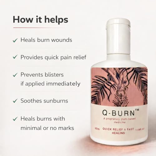 Image of Generic,Q-BURN: Burn oil, Qburn, medicated oil that soothes the excruciating pain of burn wounds, heals without leaving scars, prevents wound infection, 100% natural