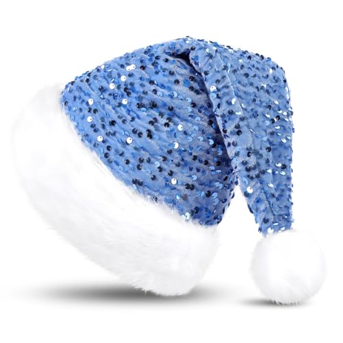 KONVINIT Weihnachtsmütze Erwachsene Nikolausmütze Weihnachtsmann...