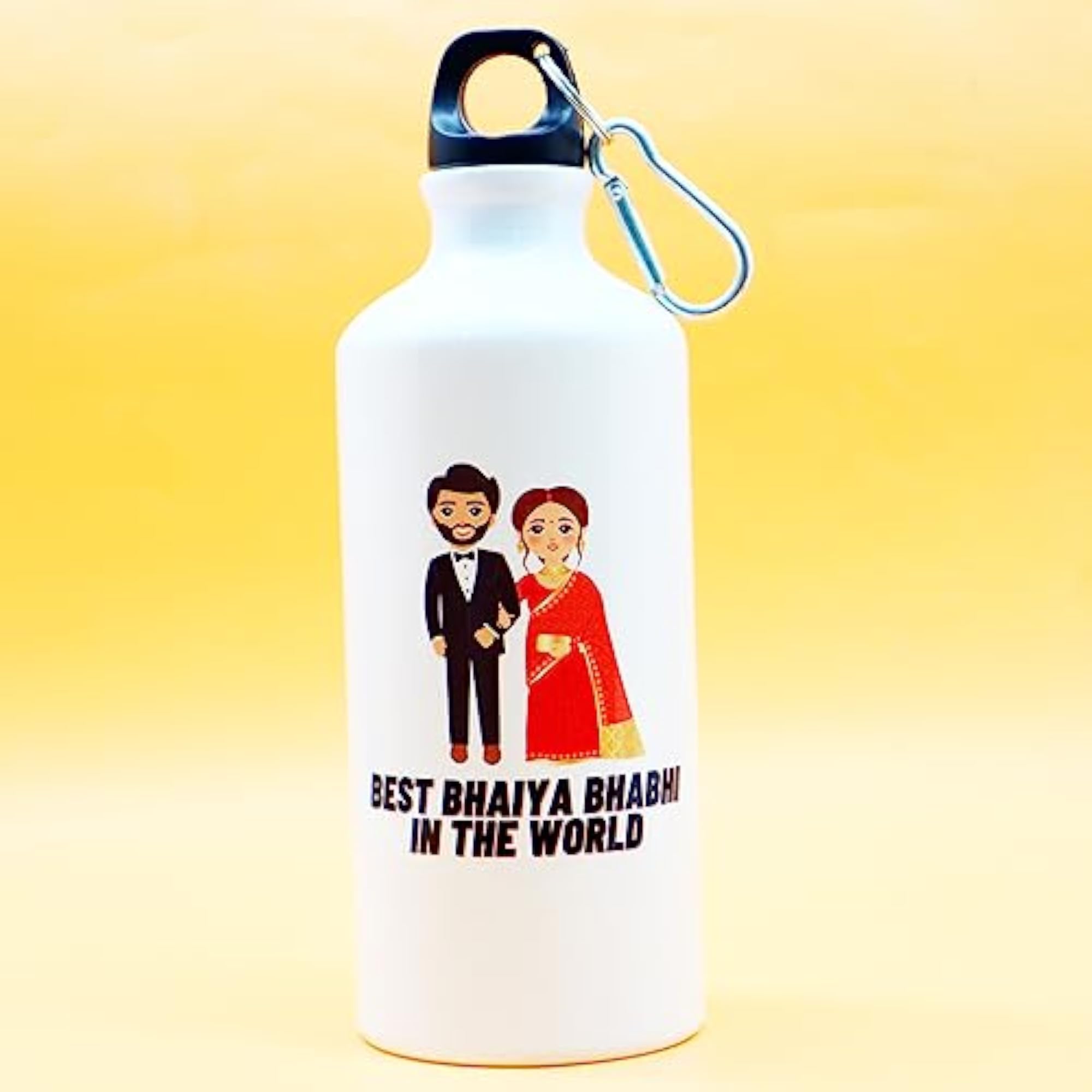 Raksha Bandhan Gift Combo with 2 Kids Printed Water Bottles and 2 Rakhi Set