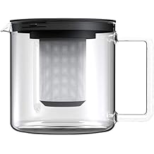 Simax Glassware Simax Jug From 1.3L with metal burining, one size, clear