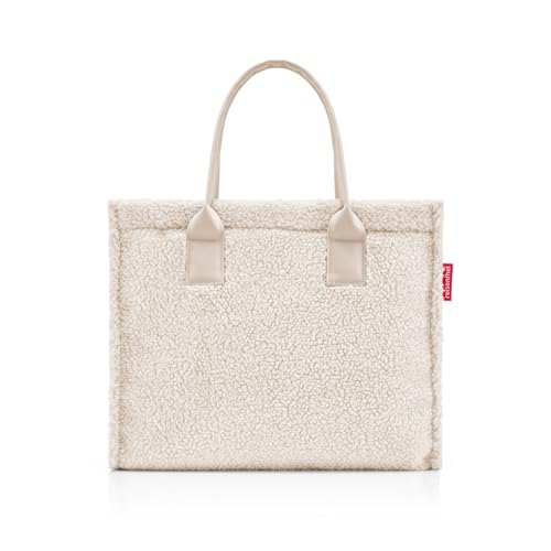 reisenthel daily shopper teddy sand – Moderner, geradliniger Shopper für jeden Anlass - praktische Handtasche, groß genug für Ihre Einkäufe und Ihre Alltagsgegenstände