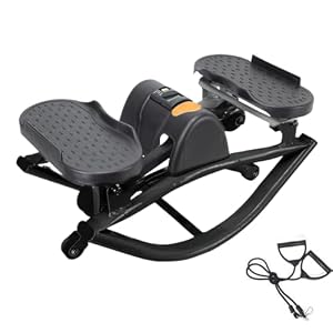 Rock Stepper Machine – Lateral Stepper Machine | Side To Side Steppers | Portable Silent Exercise Equipment For Legs And Glutes, Compact Fitness For Home Gym, Office, And Apartment Use