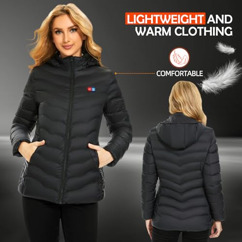 Qtree Intelligence Women’S Heated Jacket With 2Pcs Battery Pack thumb #6