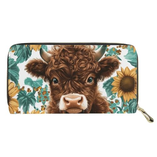 GIFTPUZZ Cute Yak Women’s PU Leather Wallet - RFID Blocking Travel Clutch with Money Clip, Card Slots & Zip Coin Pocket - Personalized Design for Shopping2