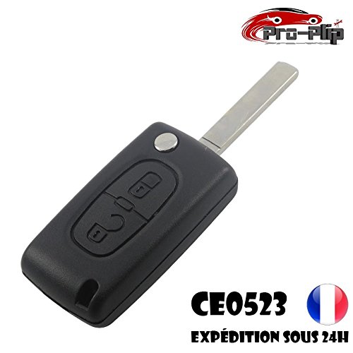 Pro-Plip - Chiave a 2 pulsanti, per Peugeot 3008