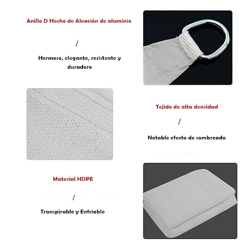 Consejos y reviews para comprar Malla sombra triangular del mes. 9 Imagen adicional