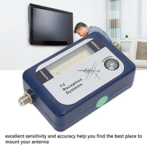Vbestlife Dvb T Digital Satellite Finder With Compass, Portable Tv Antenna Signal Strength Meter 170-860Mhz Digital Tv Signal Finder Built In If Signal Strength Meter #TOP2