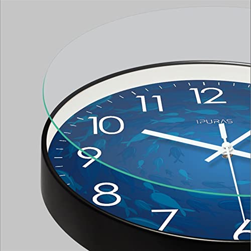 Horloge Murale Silencieuse avec Balayage Secondes Continu - 8
