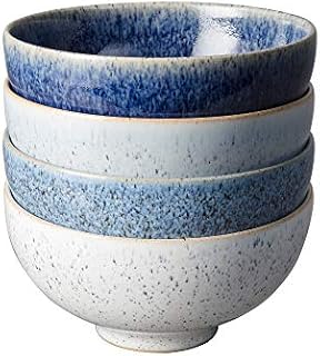 Denby Studio Blue 4 Piece Rice Bowl Set