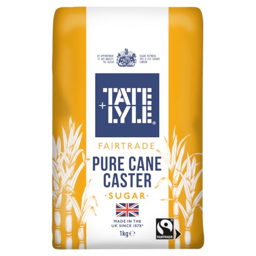 Tate & Lyle Fairtrade Caster Sugar Finely Ground Granulated Sugar - 1 kg