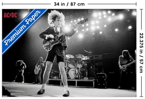 AC/DC - Live Wall Poster, 34L" x 22.4W", Premium Unframed Version by Trends International - Used condition - Image 2