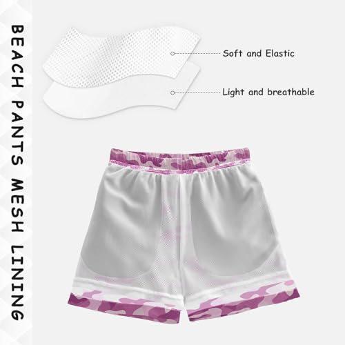 JUNZAN Camo Lilac Purple Boys Swim Trunks Toddler Swimming Trunks for Boy Beach Swim Shorts4