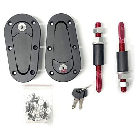 OCC MOTORSPORT BLACK KIT CLOSURE OF BONNET AERO WITH KEY Cover