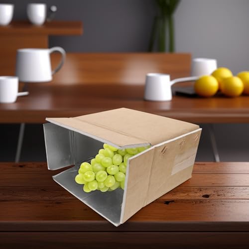 NUOBESTY 2 adet yalıtımlı gıda soğutma kutusu, termal taşıma kabı, alüminyum folyodan, tekrar kullanılabilir soğuk zincir kartonları, deniz ürünleri ve meyvelerin soğuk taşınması için - Görsel 4