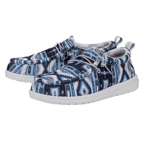 Hey Dude Wally Youth Blue Multi Size 2 | Kids Shoes | Kids Slip-on Loafers | Comfortable & Light-Weight4