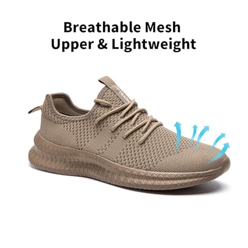 Image of Men's Shoes Running Walking Sneakers Casual Tennis Slip on Shoes Lightweight Breathable Fashion Comfortable Workout Athletic for Gym Sport Shoe