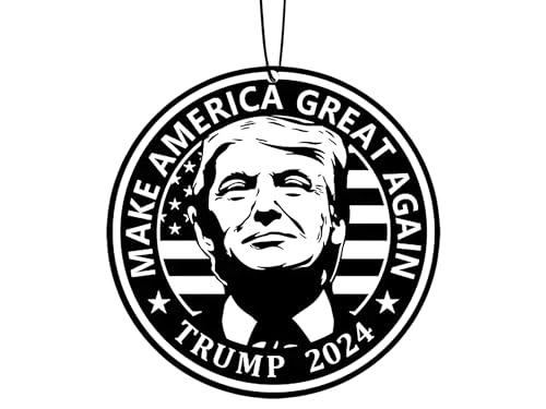 2 pezzi Trump MAGA Auto Airfreshener – Profumo New Car – Accessori Car Scents Auto Auto Air Freshener – Rimorchio profumato JDM Deodorante