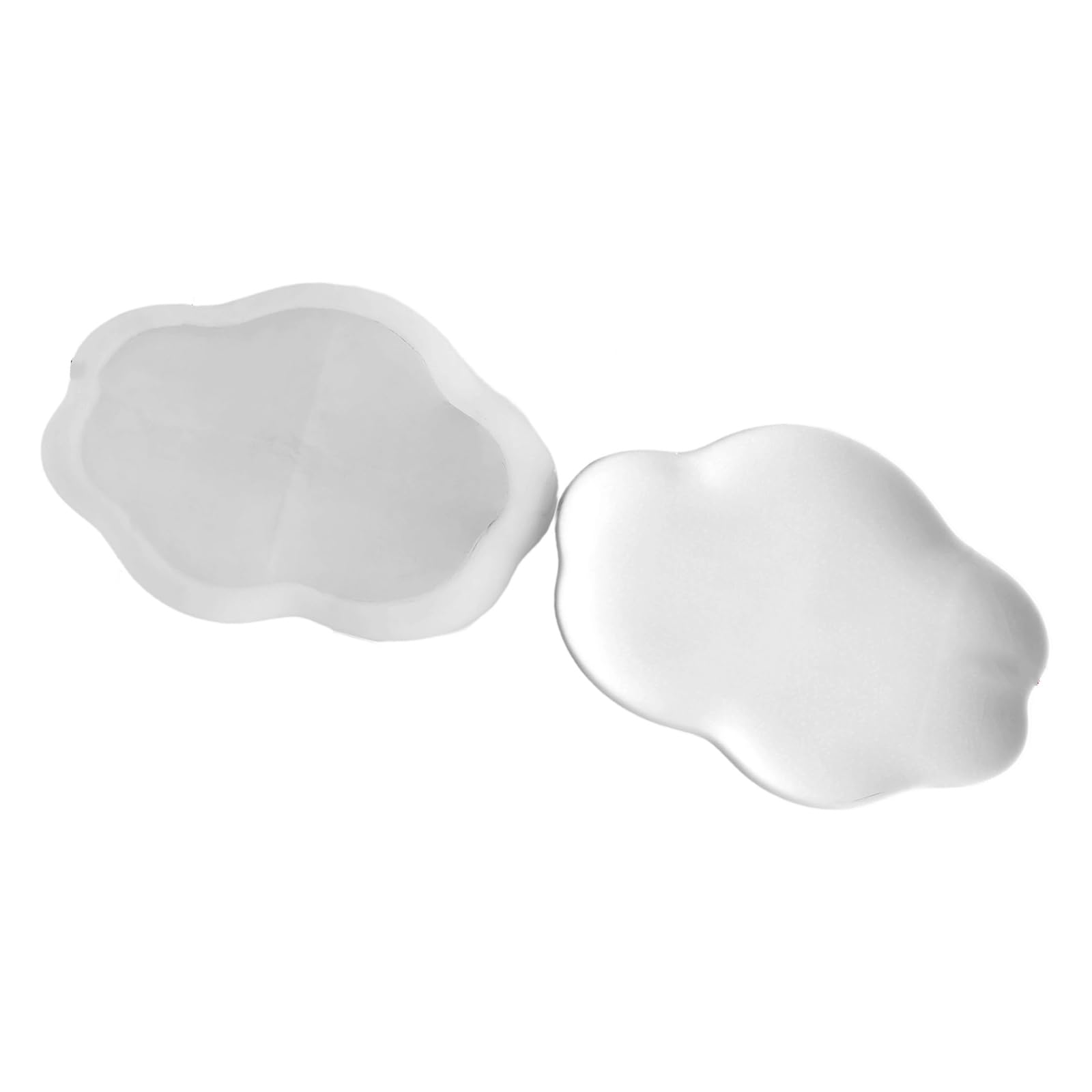 CAZSTYK Cloud Tray Molds Easy Demolding for Making Soap Jewelry Tray Decorative Plate Gypsum Decoration Rosin Casting Cast Cloud Shape
