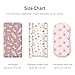 Civarua Kids Floral Bassinet Sheets Girl 3 Pack, Breathable Cozy Fitted Mattress Sheet, Elastic Travel Bassinet Fashionable, Standard Cradle Safe Sheets for Baby Boy Girls 32