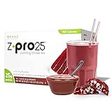 Z-Pro Red Velvet - R-Kane High Protein Meal Replacement Shakes/Pudding – Z-Pro25 - Low Fat Low Carb Low Calorie - Includes 14 Packets / 25g Protein / 140 Calories Per Serving