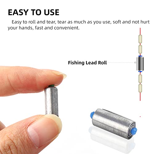 Lead Sheet,10 Rolls Fishing Soft Lead Sheet Strip Sinkers Weights Tackle Accessories Supplies New,Balance The Fishing Accessories Group 100% Lead Material (0.3Mm) #TOP1