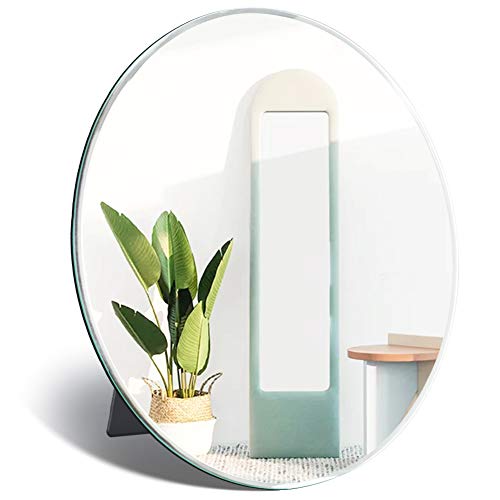 UMI. Essentials - Espejo Ovalado sin Marco para sobremesa, Ideal para maquillarse 27 x 33 cm