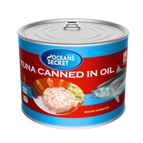 Image of Oceans Secret Chunks in Sunflower 500gm Pack of 2 Yellowfin Tuna Fish Balanced & Nutritious, Ready to Eat Tuna Fish for Salads & Meals