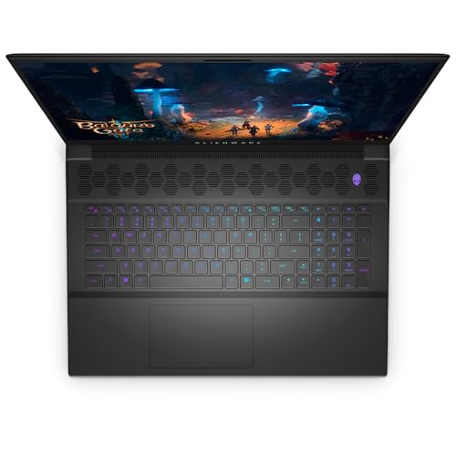 Laptop para jogos Alienware M18 R2, tela de 45.7 cm QHD+ 165Hz, Intel 24-Core i9-14900HX, GeForce RTX 4080, 64GB DDR5, SSD de 4TB, Wi-Fi6, teclado retroiluminado, Windows 11 Pro, com licença vitalícia