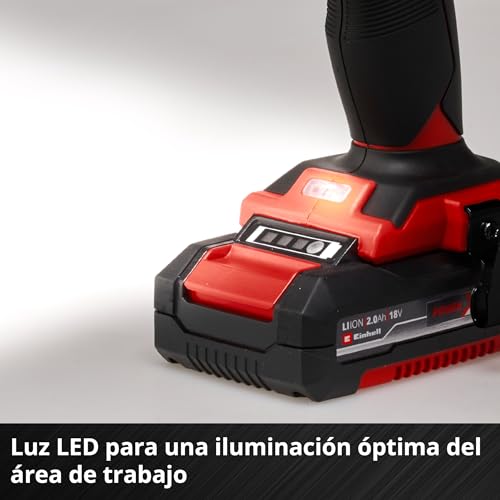 Einhell Taladro percutor sin cable TE-CD 18/48 Li-i (2x2,0 Ah) Power X-Change (iones de litio, incluye función de taladro de percusión, incluye 2 baterías de 2,0 Ah PXC, cargador y maletín) - imagen 7