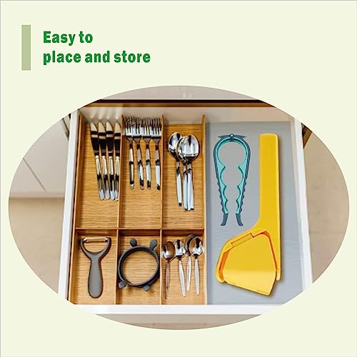 Lemon Juicer Hand, Easy Squeeze Manual Lemon Squeezer, Citrus Juicer That Folds Flat For Space-Saving Storage, Lemon Juicer Squeezer With Sideways Pivot To Increase Leverage + Reduce Effort Needed (Lemon Yellow) #TOP4