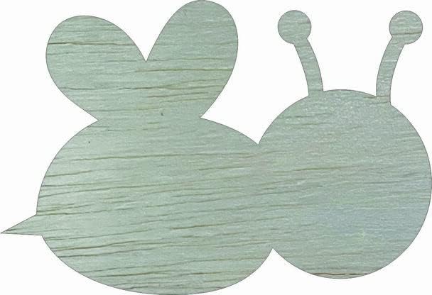 Bumble Bee Wooden 10" Craft Shape, Unfinished Wall Cutout