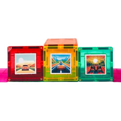 MagForma Blocos Magnéticos Race Track 29 peças Pista magnética brinquedo educativo