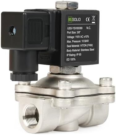 Stainless Steel 1000 PSI Solenoid Valve (Normally Closed) 