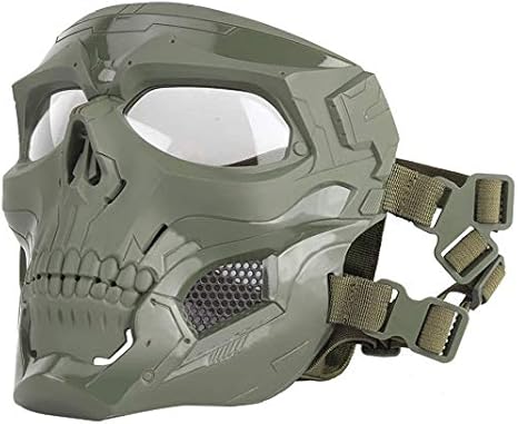 BAOWKQ Máscara de Casco de Cara Completa 1 PCS Cara máscara de Esqueleto Airsoft Full Face Helmet Máscara CS Máscara Protectora de Halloween Mascarada Party Cosplay Props Masks GINOLEI ( Color : 1 )