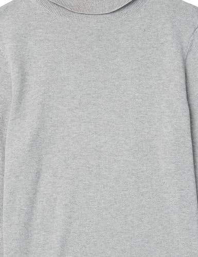 Amazon Essentials Damen Leichter, Langärmeliger Rollkragenpullover, Klassischer Schnitt (Erhältlich In Übergröße), Hellgrau Meliert, M