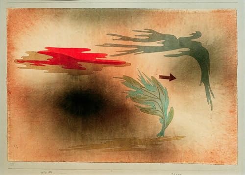Peinture Poster Impression Tableaux Graffiti Art Mural Tempête Paul Klee 60x90cm moderne