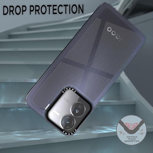 Image of Pikkme Back Cover for iQOO Z9 5G | Side Soft with Hard Transparent Back | PC + TPU Transparent Soft Case | Hybrid Crystal Clear Transparent Case (Transparent)