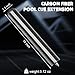 MoyanSuper Pool Cue Extension with 3 Bumpers Carbon Fiber Billiard Cue Extender Pool Cue Accessories
