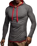KOMBINIERMÖGLICHKEITEN: Der schicke Herren Hoodies - Sweatshirt mit Kapuze passt sich jeder Alltagssituation an und kann in verschiedenen Styles kombiniert werden. Egal ob Sie eine Herren Cargo Hose tragen oder eine Jogginghose. Ebenfalls optimal passend zu einem Herren T-Shirt oder unter einer Daunenjacke. Ein bequemer, moderner und schöner schwarzer und weißer Männer Kapuzenshirt für Frühling, Herbst, Winter sowie für kalte Sommer-Tage.