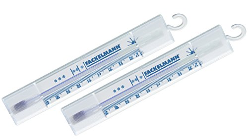 FM Professional Termómetros Frigorifico-Congelador, poliestireno,color blanco y azul. 2 ud-s