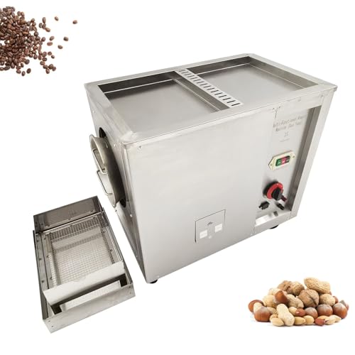 BEILOCKERY 16.5LBS Commercial Automatic Gas Roaster Machine (0-300℃) Stainless Steel