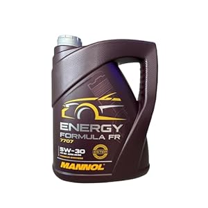 Mannol 5 Litre Energy Formula FR 5W-30 Engine Oil 7707 ACEA A5/B5 Fully Synthetic Ester Technology