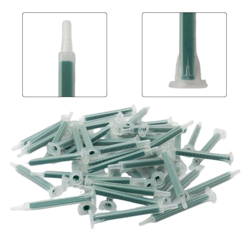 NINMORTH 2K - Puntas de mezcla estáticas, 50 unidades, boquillas mezcladoras AB de 16 nudos, 83 mm de longitud con dispensación de 5,3 mm de diámetro interior